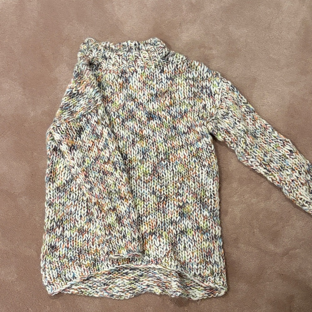 H&M Multicolor Knit Turtleneck Sweater
